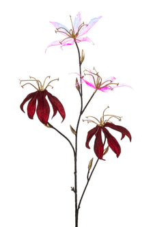 Emerald Kunstbloem Gloriosa glamour 78cm rood