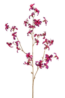 Emerald Kunstbloem Forsythia 85cm fuchsia/goud