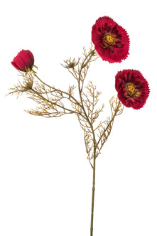 Emerald Kunstbloem Klaproos 68cm rood