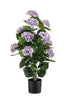 Emerald Kunstplant Hortensia in pot UV 90cm paars