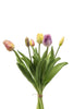 Emerald Kunstbloem Tulp Bundel 40cm Geel/roze